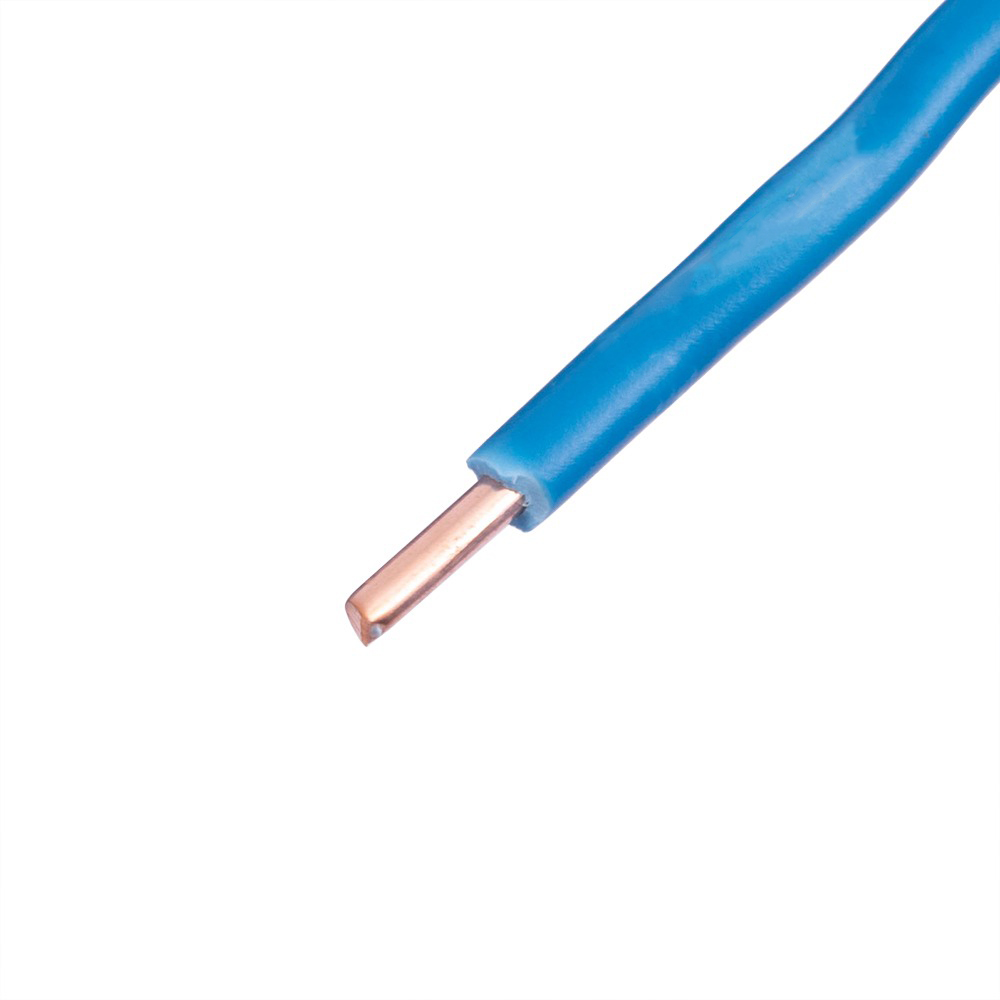 Провід одножильний 2.5mm² (14AWG/D1.78мм, мідь, PVC), синій