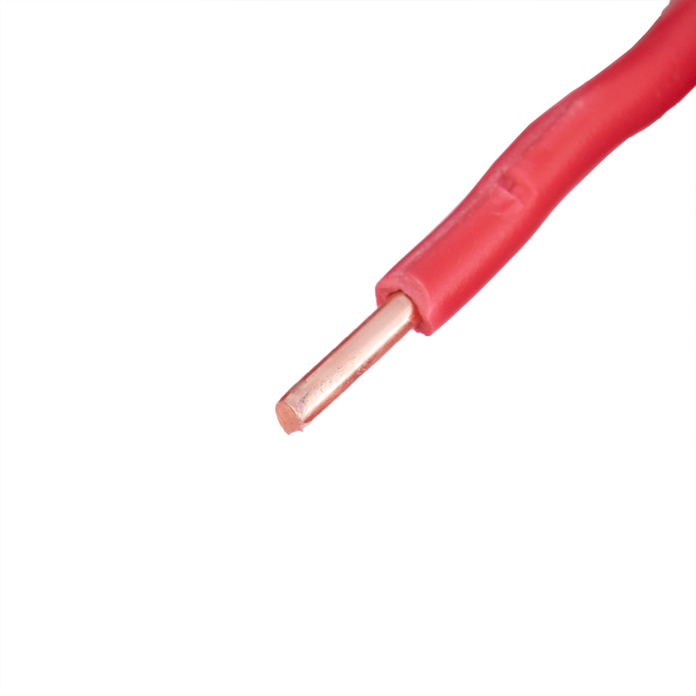 Провід одножильний 2.5mm² (14AWG/D1.78мм, мідь, PVC), червоний