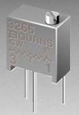500 Ohm 3266W-1-501-Bourns (потенціометр настроювальний вивідний, регулювання зверху; 6,71х7,24х4,88мм)